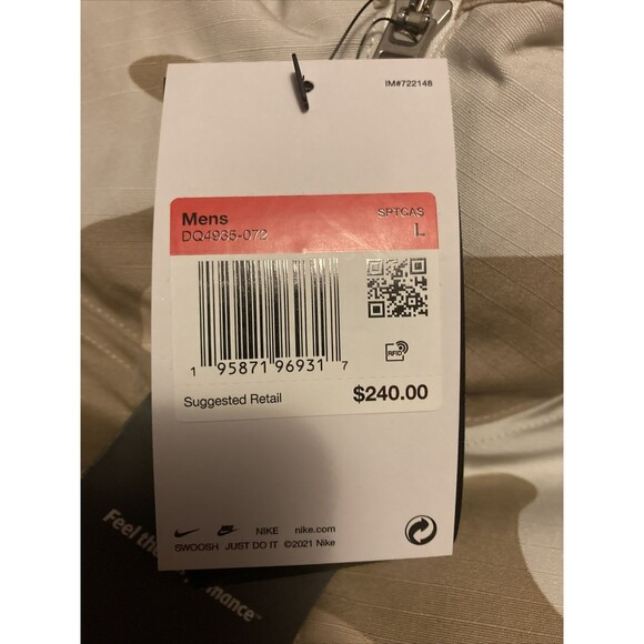 Nike Men's Sportswear Thermal Hooded Windrunner Camo Jacket Tan Large DQ4935-072 - Picture 3 of 7